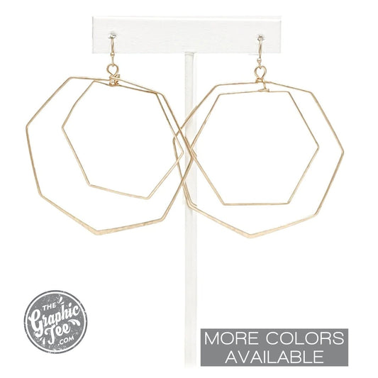Naquia Geometric Hoop Earrings - The Graphic Tee