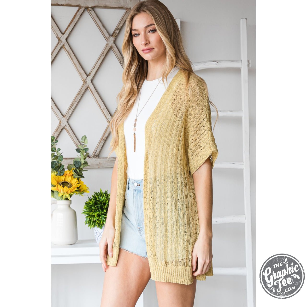 Oh Honey Lightweight Knit Cardigan The Graphic Tee