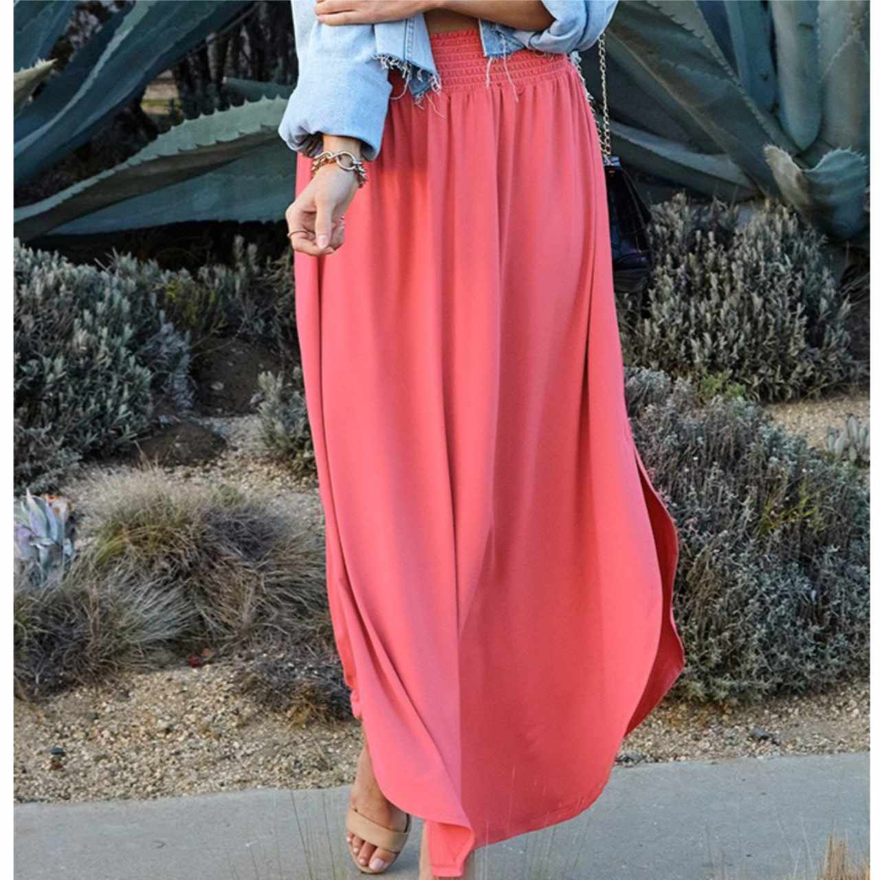 Olivia Maxi Skirt with Pockets - The Graphic Tee
