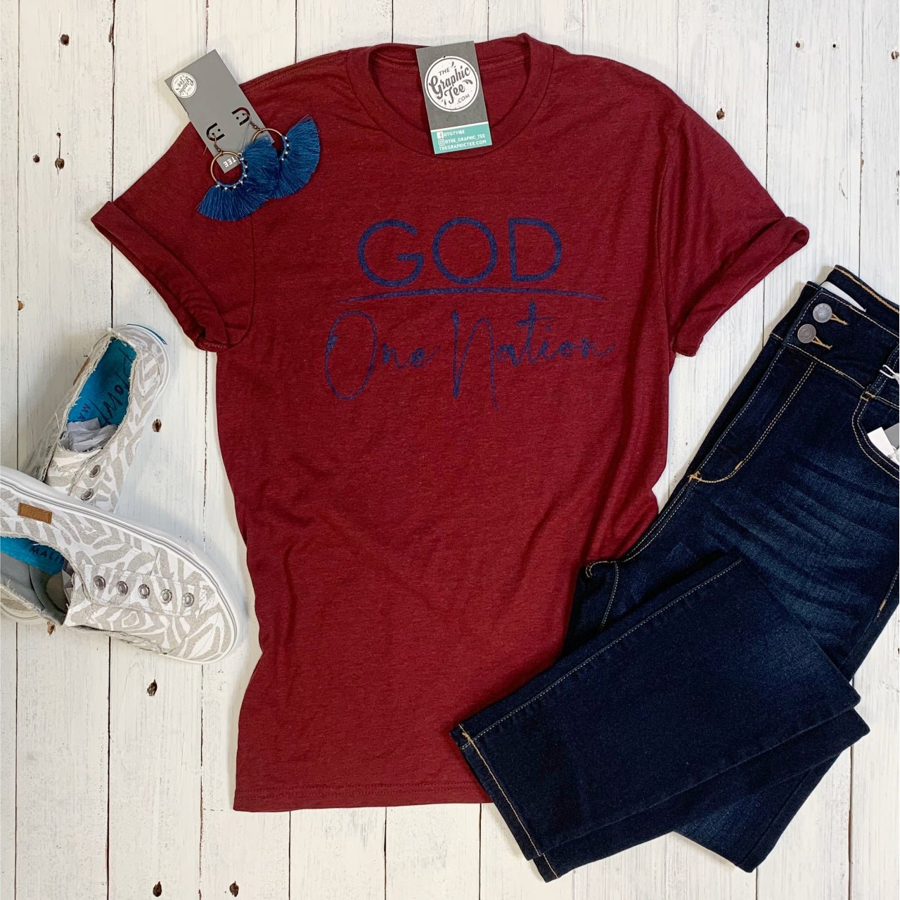 One Nation Under God Tee - The Graphic Tee