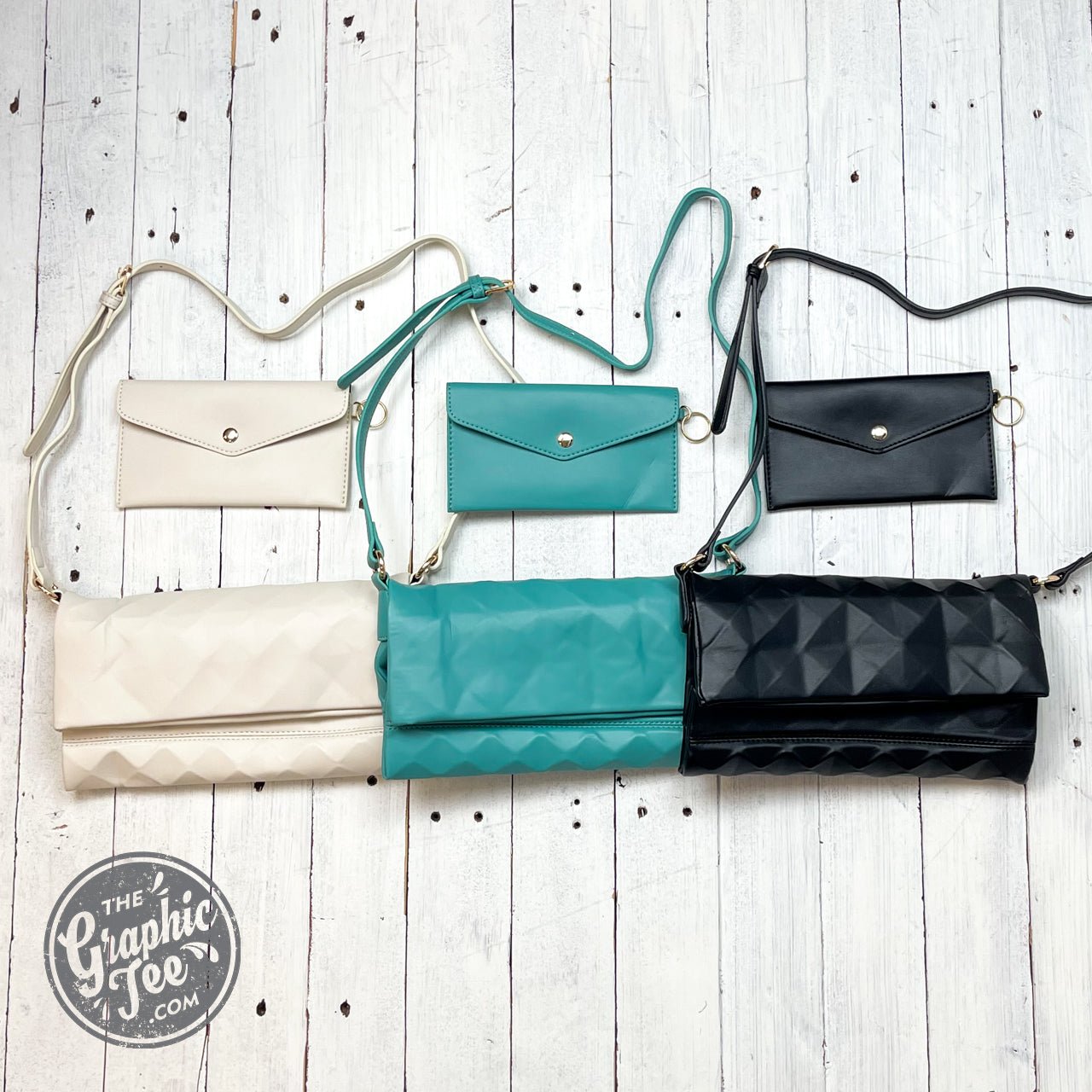 Posie Fold Over Flap Crossbody - The Graphic Tee