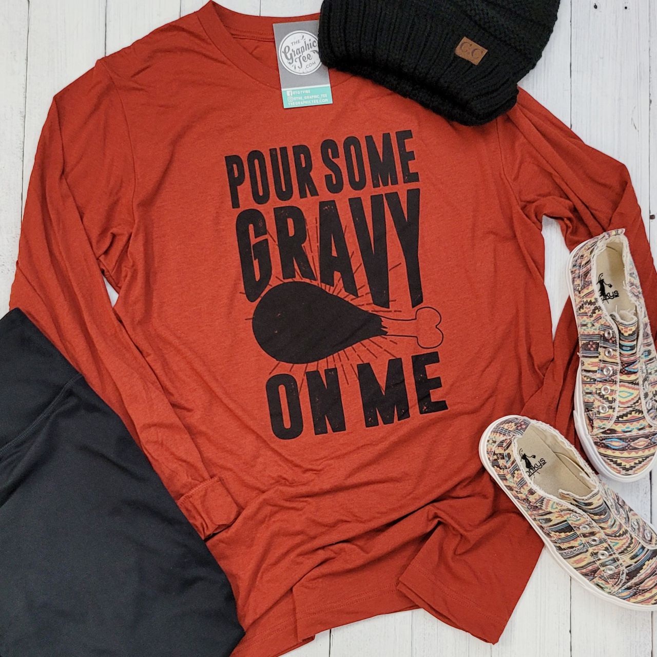 Pour Some Gravy On Me Unisex Long Sleeve - The Graphic Tee