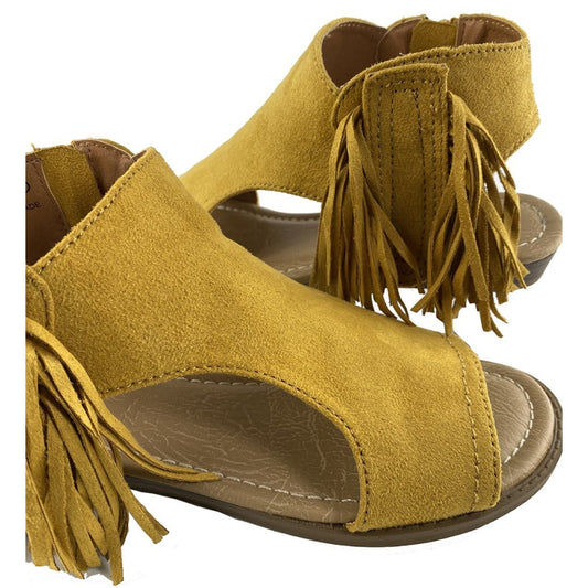 Raya Ankle Fringe Sandals - The Graphic Tee