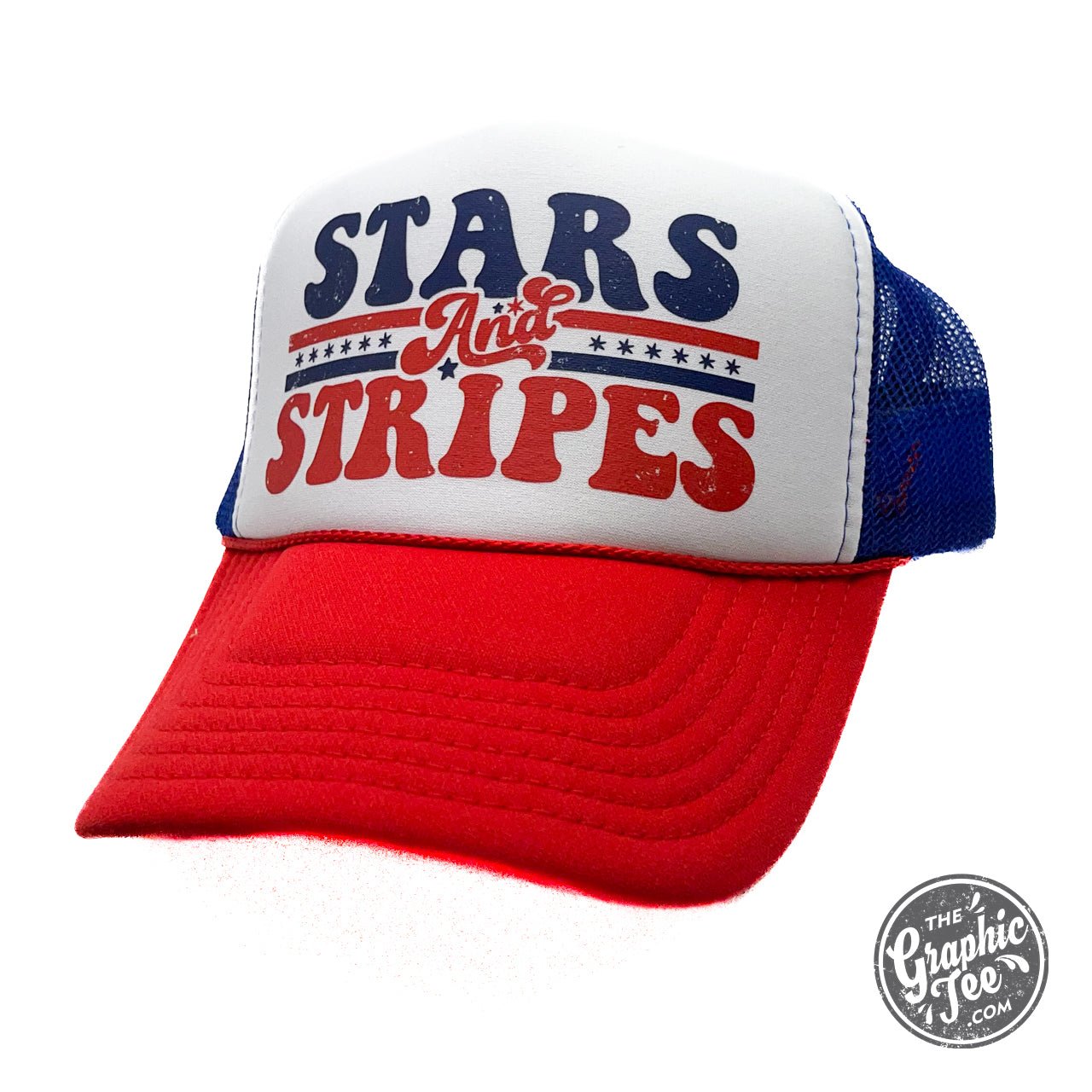 Stars and Stripes Foam Trucker Cap - The Graphic Tee