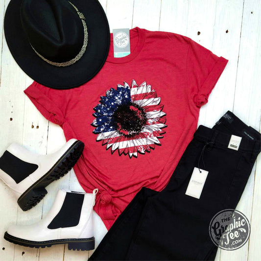 Sunflower Flag - Vintage Red Tee - The Graphic Tee