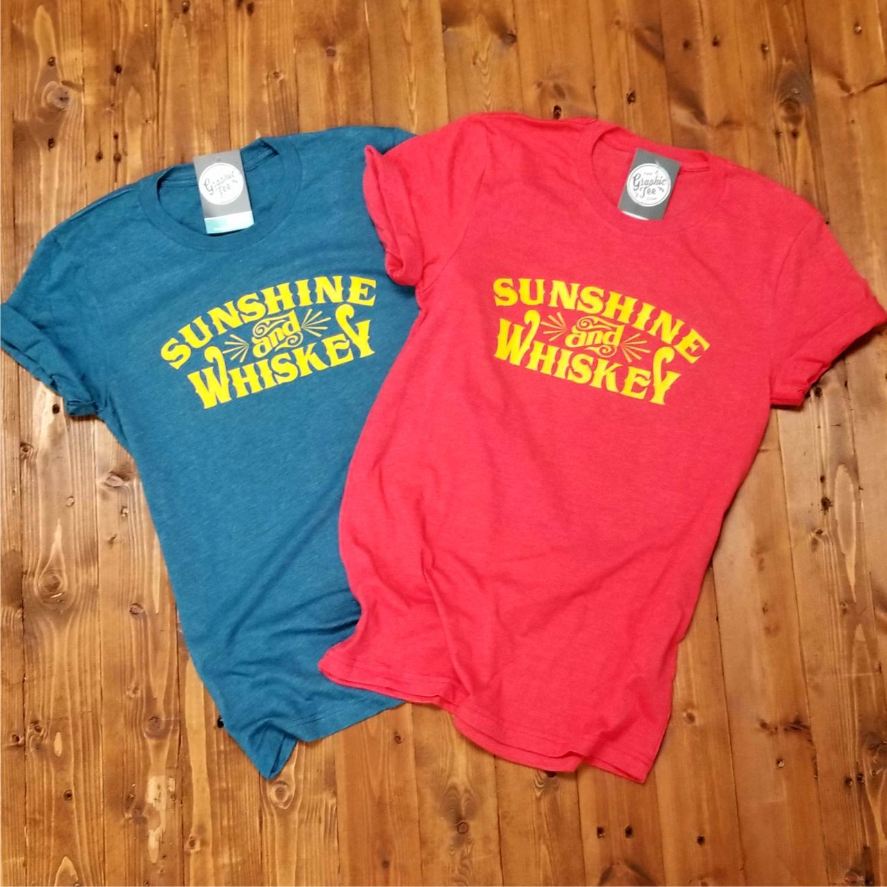 Sunshine and Whiskey - Unisex Tee - The Graphic Tee