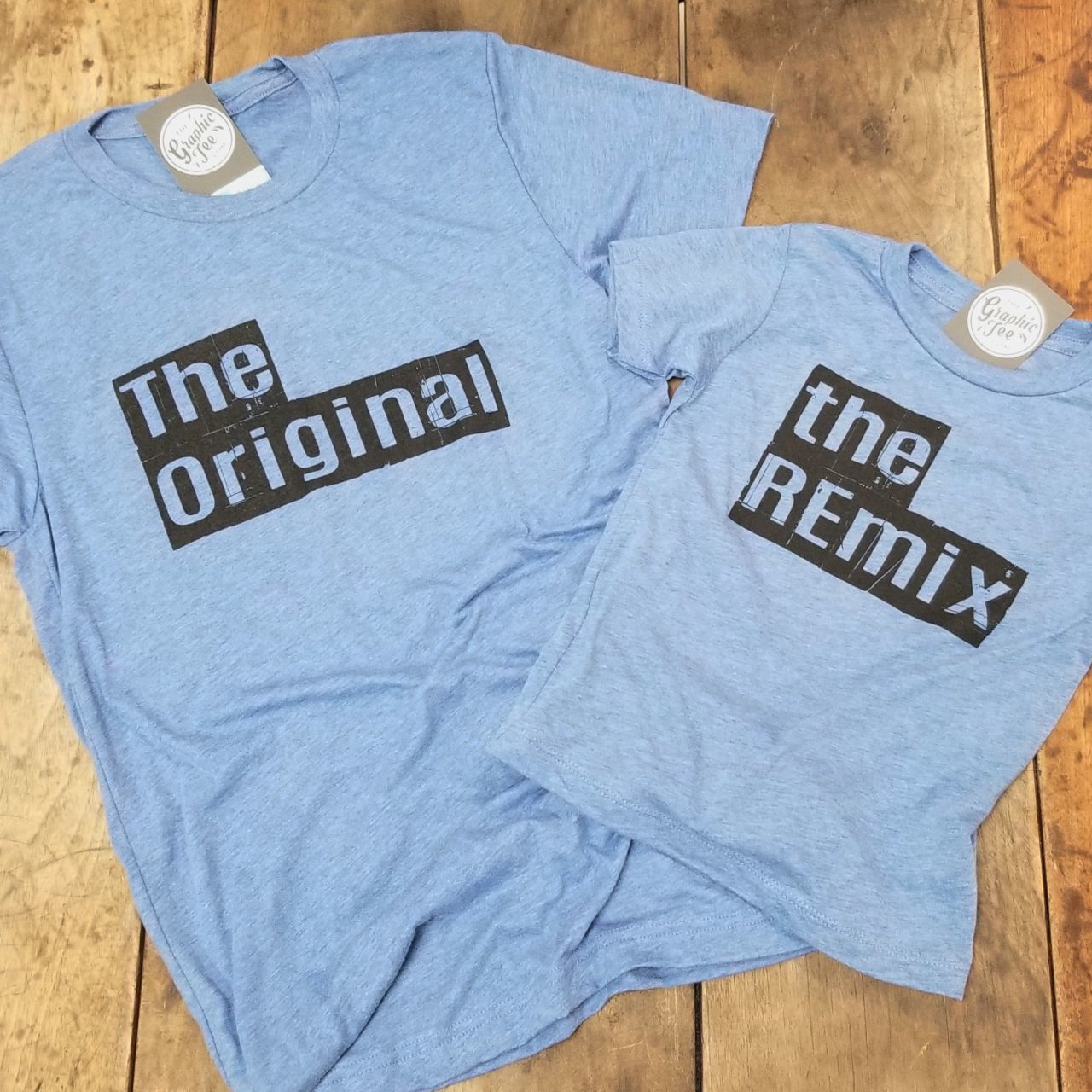 The Original - Blue Triblend Tee - The Graphic Tee