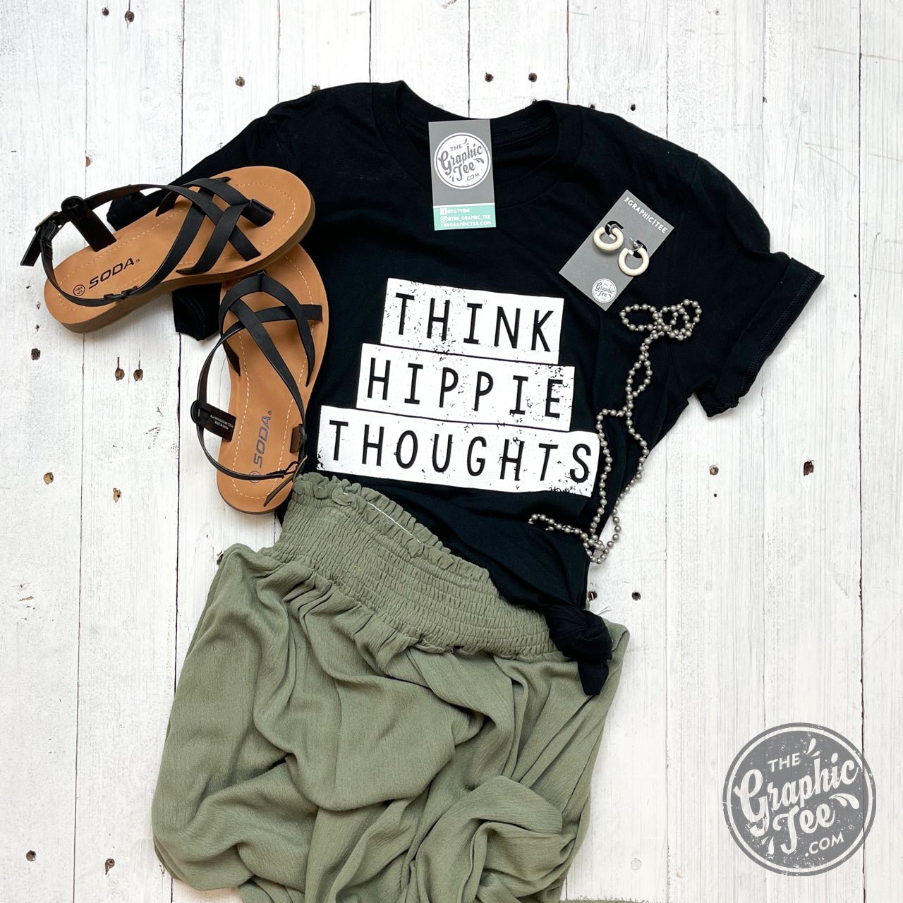 Think Hippie Thoughts - Unisex Tee - The Graphic Tee