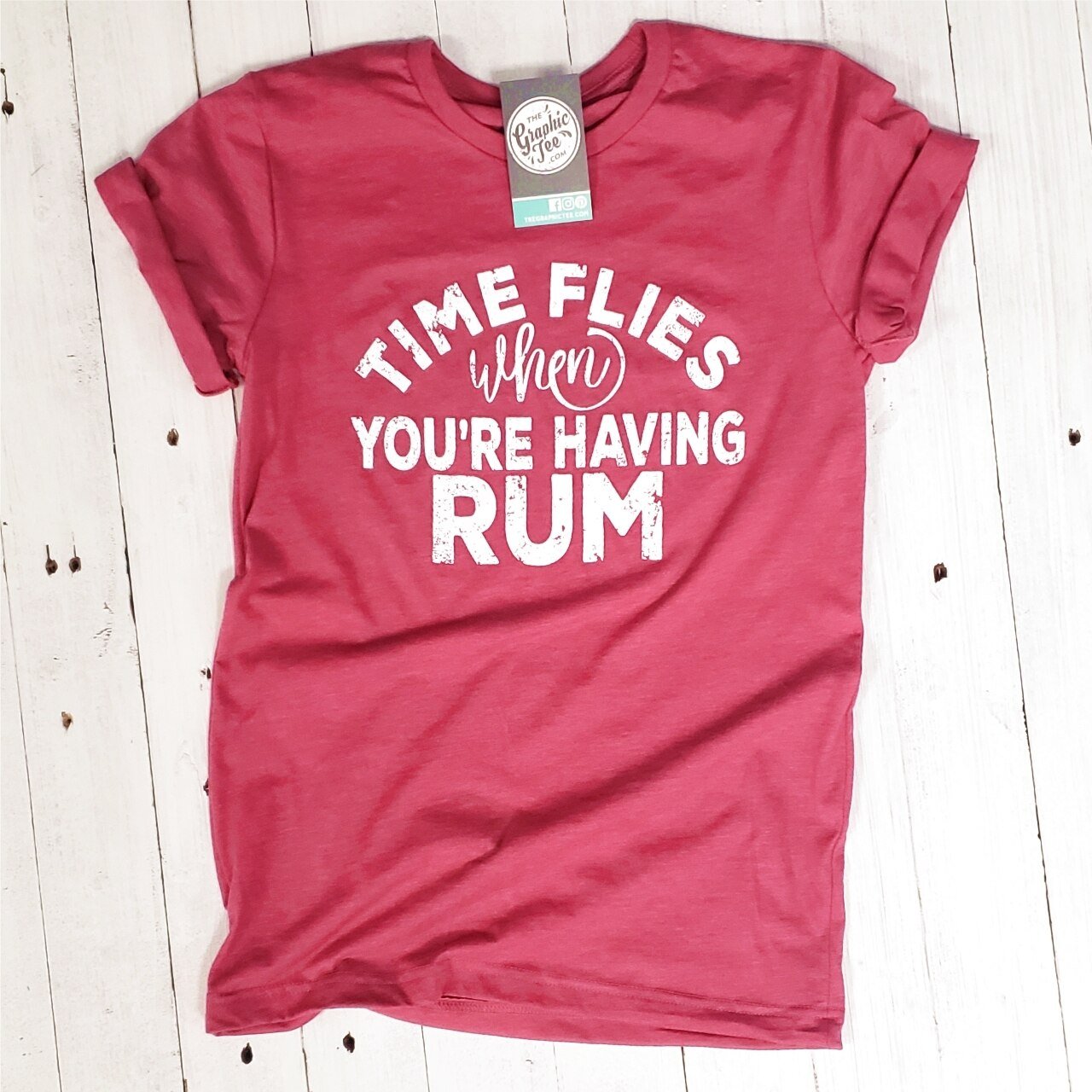 Time Flies When You're Having Rum - Unisex Tee - The Graphic Tee