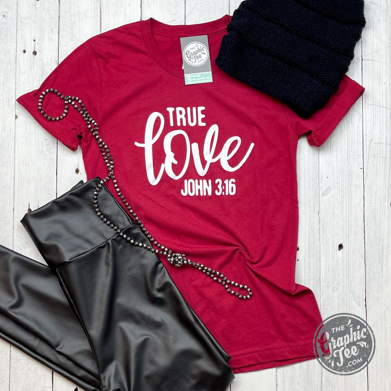 True Love John 3:16 - Cardinal Unisex Tee - The Graphic Tee