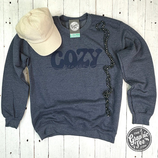 Vintage Cozy Season Crewneck Sweatshirt - The Graphic Tee