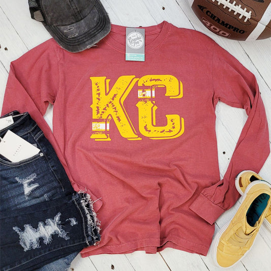 Vintage KC Comfort Colors Long Sleeve - The Graphic Tee