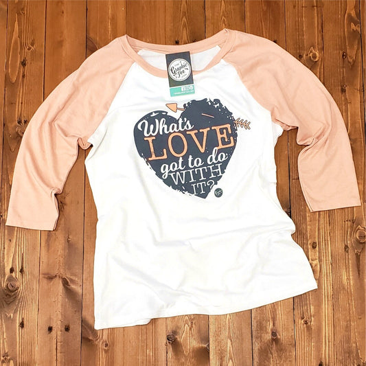 What's Love Got To Do With It? - Ladies Raglan Tee - The Graphic Tee