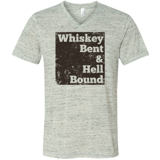 Whiskey Bent and Hell Bound - Unisex V-Neck Tee - The Graphic Tee
